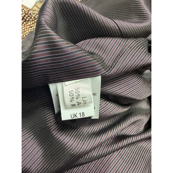 Caroline Charles London 2 Piece Tweed Brown Suit US 12/14 UK 16/18 Women’s - Picture 8 of 10